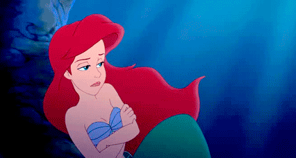 The Little Mermaid Ariel bored Disney gif