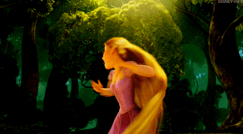 Tangled Rapunzel excited Disney gif