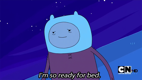 adventure time tired gif