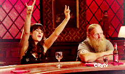 new girl jessica day party gif