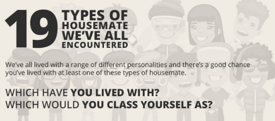 19 Types Of Housemates We’ve All Encountered