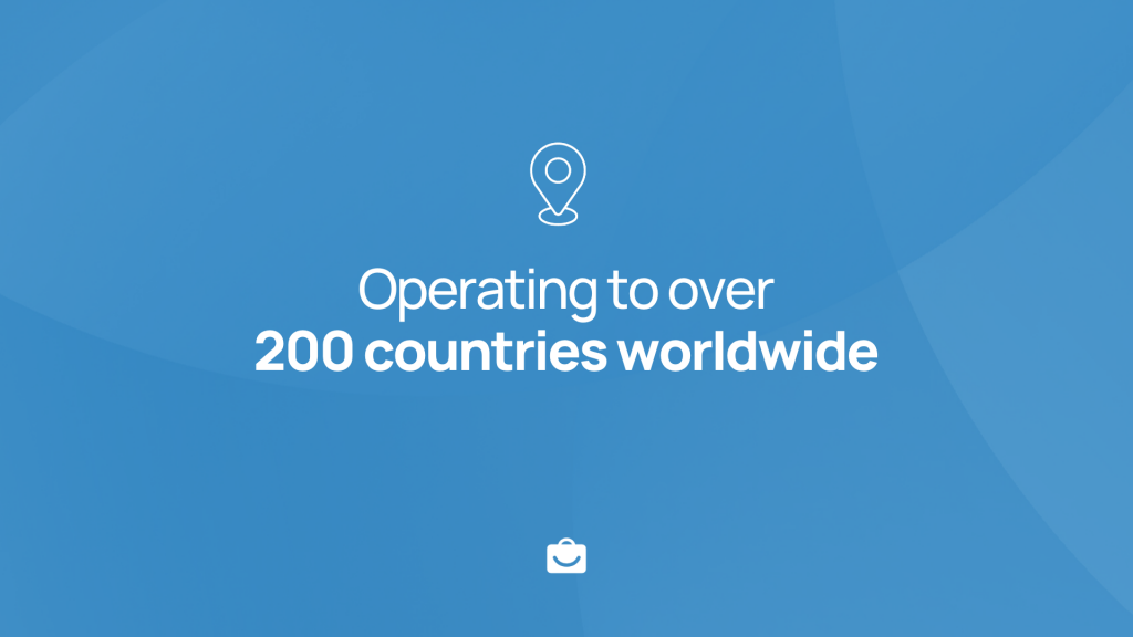 Operating to over 200 countries worldwide