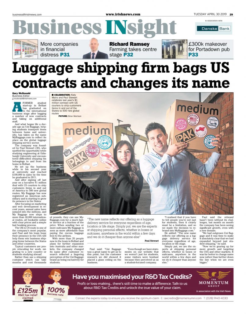 my baggage irish news