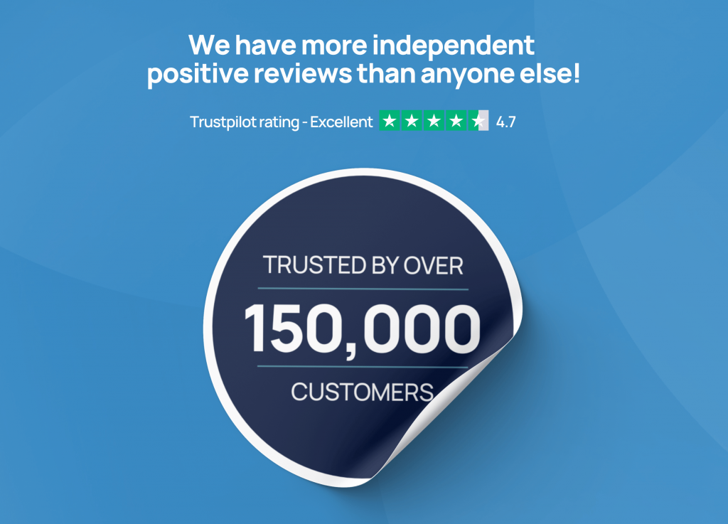 Trusted by over 150,000 customers